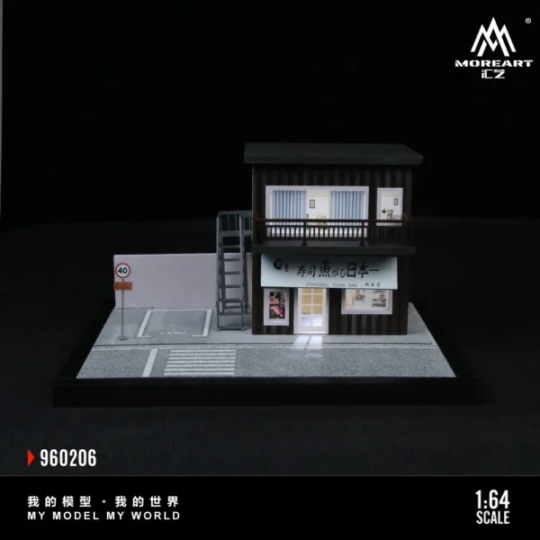 More Art 1:64 Street Scene Series 06 Parking Lot Diorama Light Version Diorama for Display&Collection&Gift - Image 3
