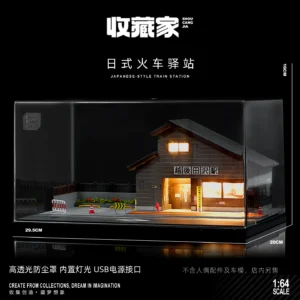 [82027] Collector 1/64 Fujiwara Tofu Shop Miniature Scene DIY Handmade House Simulation House Model Desktop Decoration Ornament