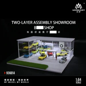 More Art 1:64 Double Layer Lighting Parking Lot Diorama Building & Construction Toys For Display&Collection&Gift