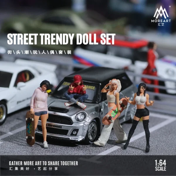 More Art 1:64 Street Fashion Play Action Figure Doll Set For Display & Collection & Gift - Image 5