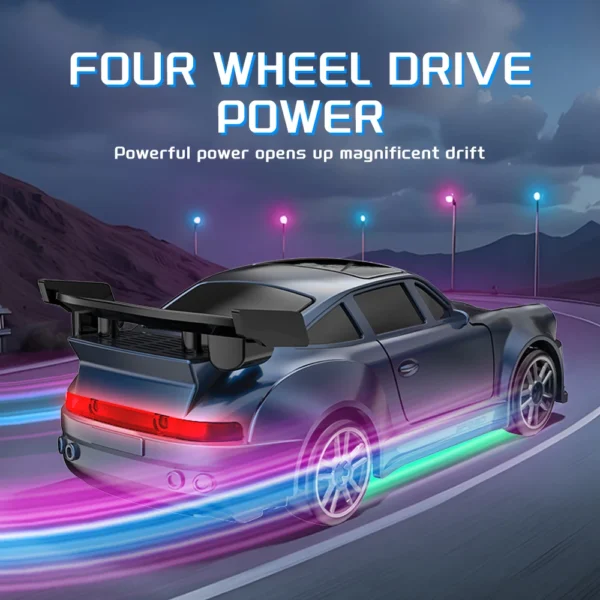 1/64 Scale Drift RC Car 2.4Ghz Desktop Mini Racing ESP Remote Contrl Car Model 4WD RC Vehicle Toys for Adults Children's Gifts - Image 4