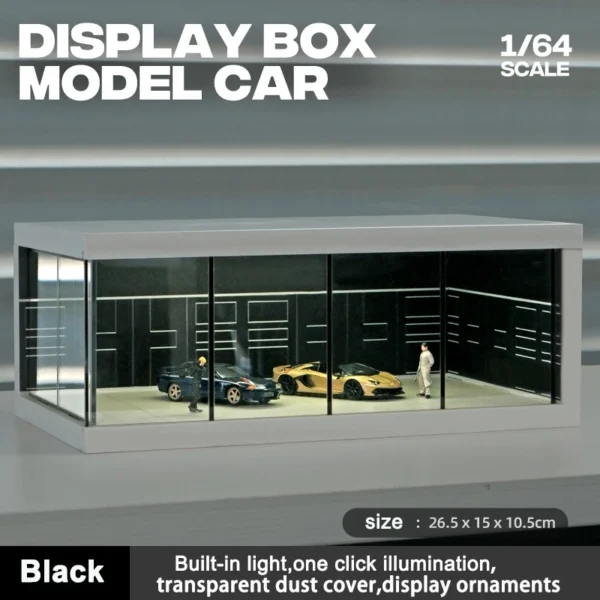 1/64 Model Parking Space Car Parking Space with lights Simulated decoration scene (figures and cars not included) - Image 3