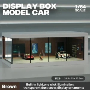 1/64 Model Parking Space Car Parking Space with lights Simulated decoration scene (figures and cars not included)