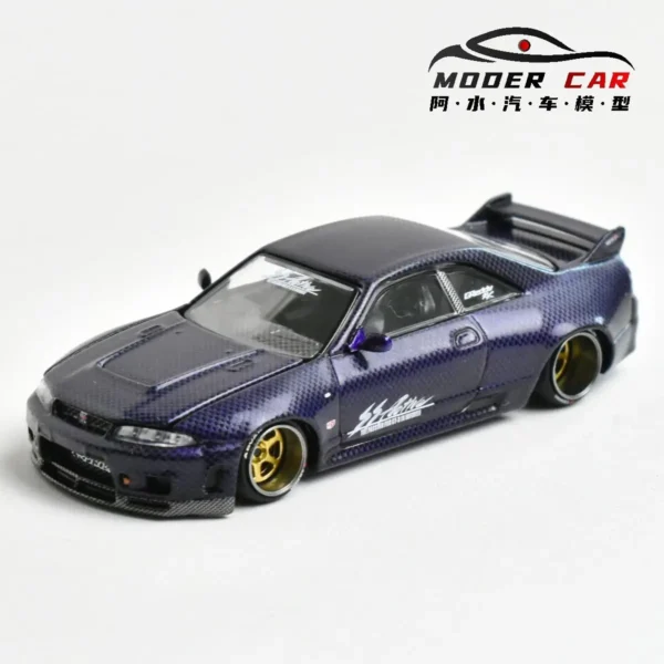 Kaido House + MINIGT TSM 1:64 163 Adults Hobby Skyline R33 Diecast Model Car - Image 5