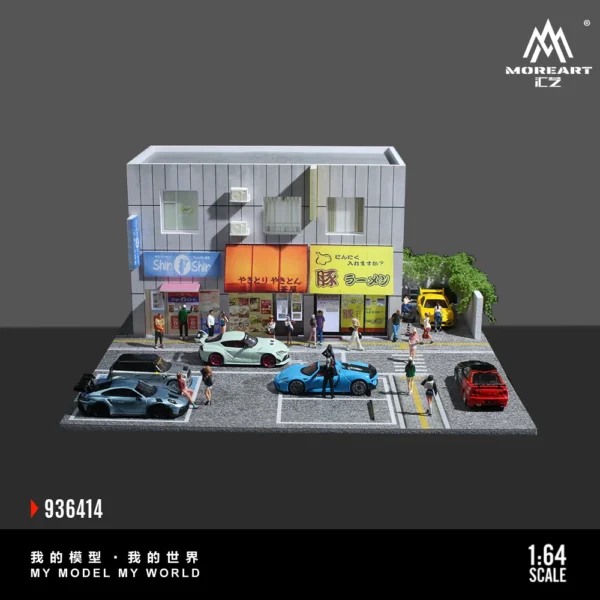 More Art 1:6 Japanese Street Shop Lighting Parking Lot Diorama Light Version Diorama for Display&Collection&Gift - Image 4