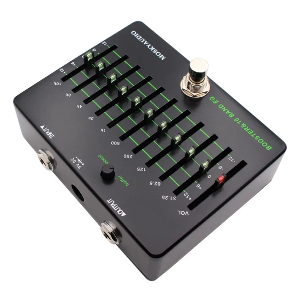 BOOSTER-10-BAND-EQ: NEW MOSKY BOOSTER 10 BAND EQ Guitar Bass Instrument Accessories Qualizer With Clean Buffer Boost Guitar Bass Pedal - Image 4