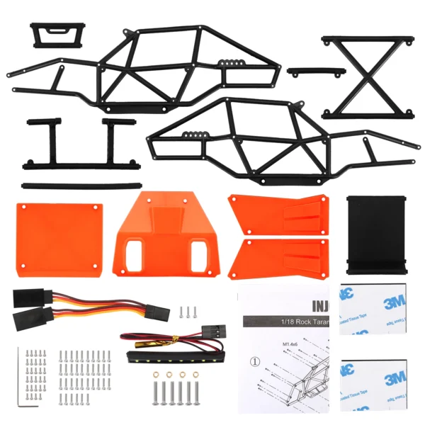 INJORA Rock Tarantula Nylon Buggy Body Shell Chassis Kit for 1/18 RC Crawler TRX4M Upgrade - Image 3