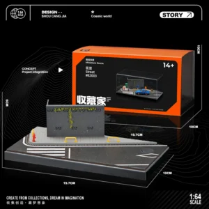[SCJ 82003] Collector 1/64 Car Model Parking Lot Simulation Garage Toy Storage Rack Display Cabinet Medium Miniature Scene  Repair Workshop