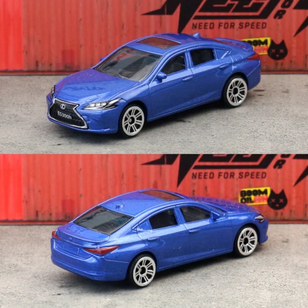 Blue: 1/64 Leuxs ES300h Toy Car Model CCA MSZ 1:64 Diecast Vehicle Miniature Free Wheels Collection Suitable for Hot Wheels Gift Kid - Image 3