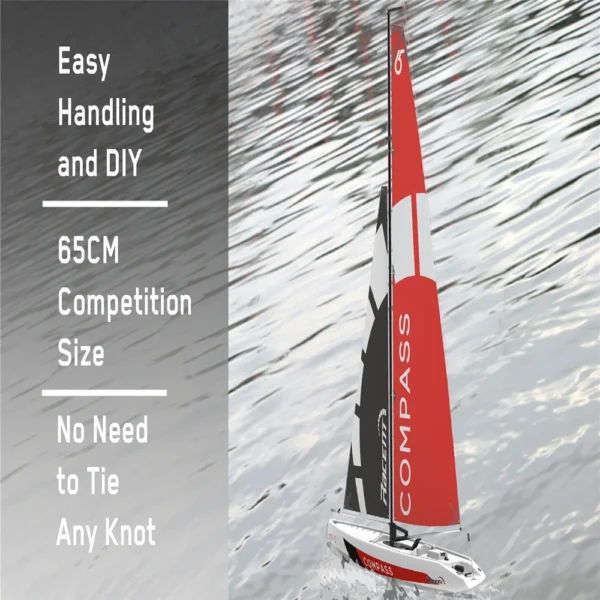 New Olans 791 1 Competitive Diy Remote Control Sailboat Remote Control Toy Electric Remote Control High Speed Sailboat Model Toy - Image 7