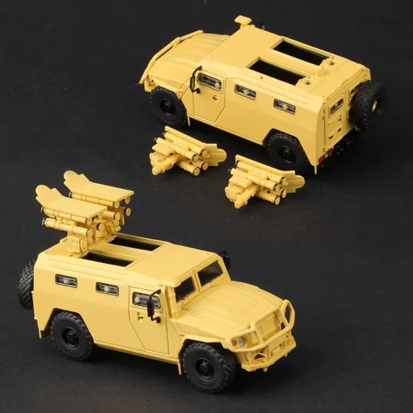 Massdi 1:64 Tiger Gaz Armored Vehicle Car Model M1151 Off Road Antitank Alloy Miniature Diecast Vehicles Toy Collection - Image 6