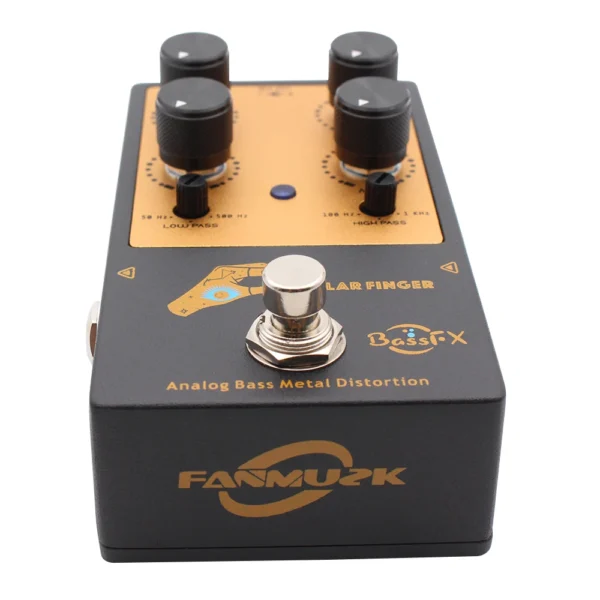 Fanmuzk Analog Bass Metal Distortion Effect Pedal for Electric Bass with Low pass and High pass Control - Image 4