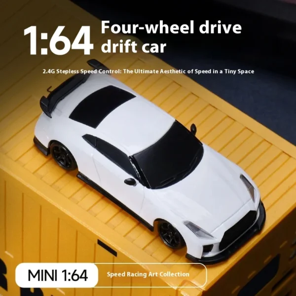 Mcarro Mini 1/64 RC Car Remote Control Drift Vehicle 2.4g 4 Wheel Drive Infinitely Variable Speed Simulation Desktop Racing Toy - Image 6