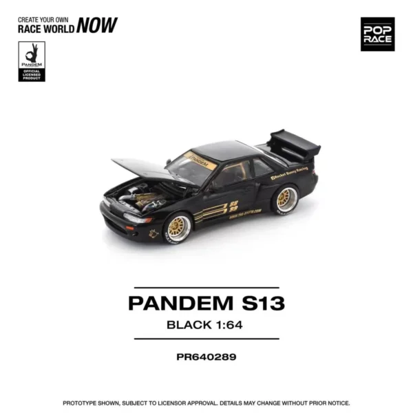 Pre Order Xcartoys Poprace 1：64 Diecast MiniCar KPGC11O KENMERI Pandem S13 Alloy Model Racing Cars Boy for Christmas Gift - Image 5