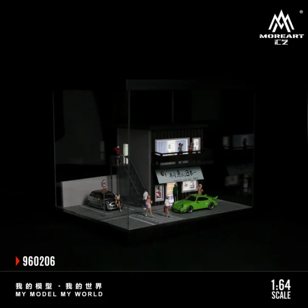 More Art 1:64 Street Scene Series 06 Parking Lot Diorama Light Version Diorama for Display&Collection&Gift - Image 5