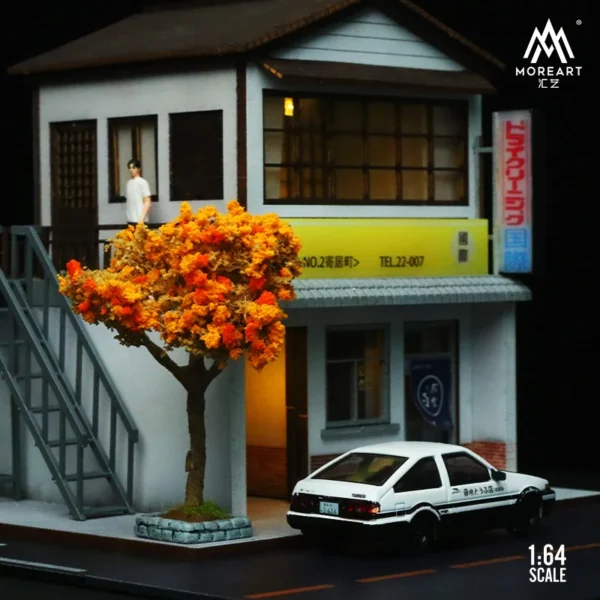 MoreArt 1:64 Simulation Resin Plant Tree Model Micro Scene Decoration Accessories Scene Shooting Props - Image 5