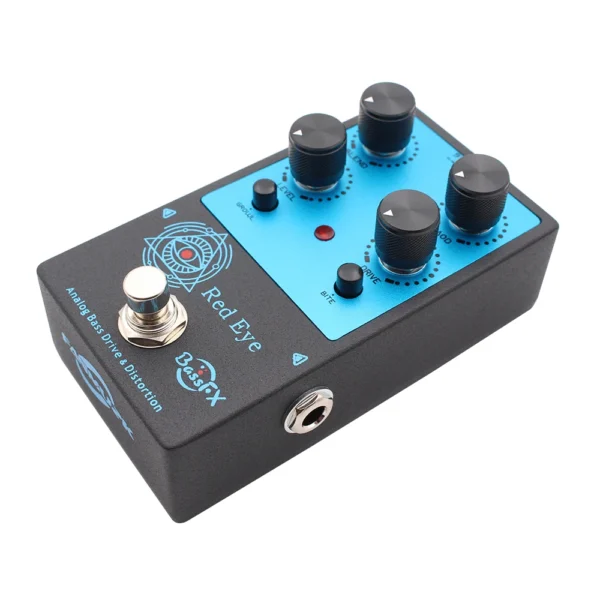 Fanmuzk Red Eye Analog Bass Drive Distortion Effect Pedal with Blend Control for Electric Bass - Image 6