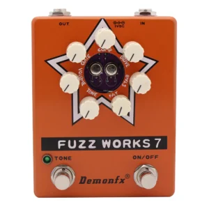 New Demonfx Fuzz Works 7 Guitar Bass Effects Pedal Fuzz Based On Fuzz Factory 7
