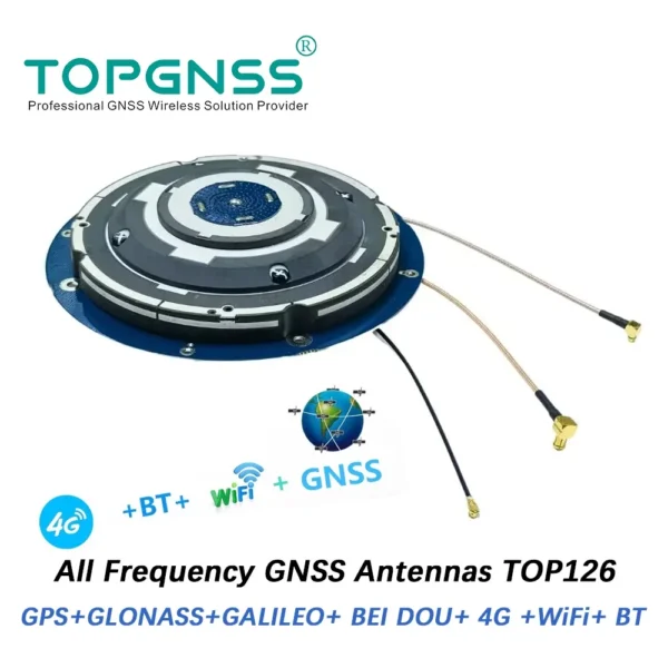 TOP126 GNSS high precisicors rtk antenna Built in antenna L1 L2 L5 4G wifi Bluetooth TOPGNSS gps glonass galileo beidou