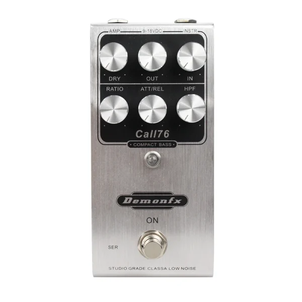 Demonfx CALL76 Based on Origin Effcts CALL76 Compact Bass The CALL76 Compact Compact Basss Guitar Effect Pedal Compressor - Image 2