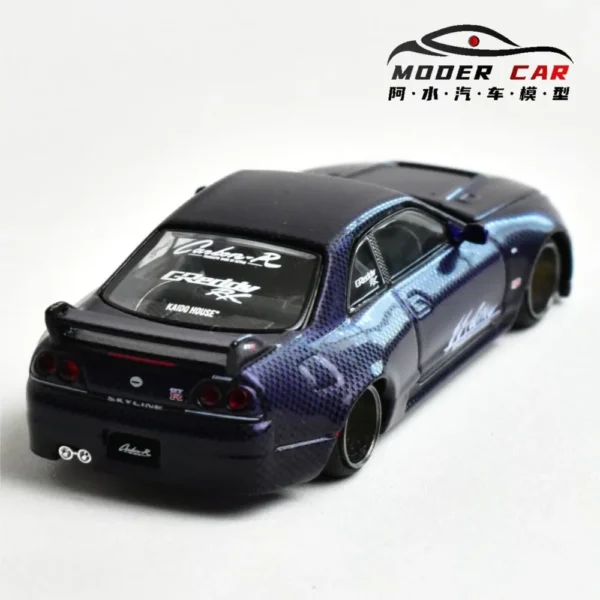 Kaido House + MINIGT TSM 1:64 163 Adults Hobby Skyline R33 Diecast Model Car - Image 3