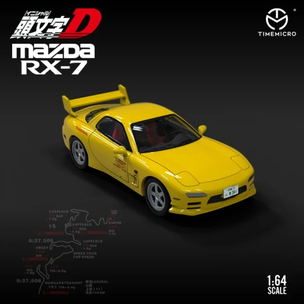 TIME MICRO 1:64 Initial D AE86 & RX 7 Sports Car Diecast Model Car for Collection & Display - Image 5