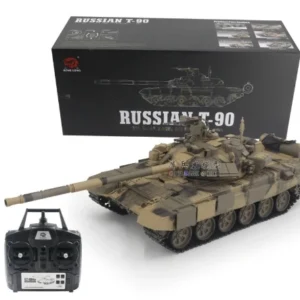 [Upgraded Version] HENG LONG 1/16 7.0 Metal Russia T 90 Main Station Tank RC Tank Model 3938 W/ 360ﾂｰ Turret Toucan Simulation Model TH17847 SMT8