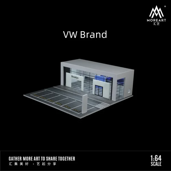 [VW Brand] MoreArt+TimeMicro 1:64 Sun Room Light version assembly Display Scene