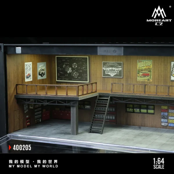 More Art 1:64 Container Repair Shop Lighting Diorama Light Version Diorama for Display&Collection&Gift - Image 6