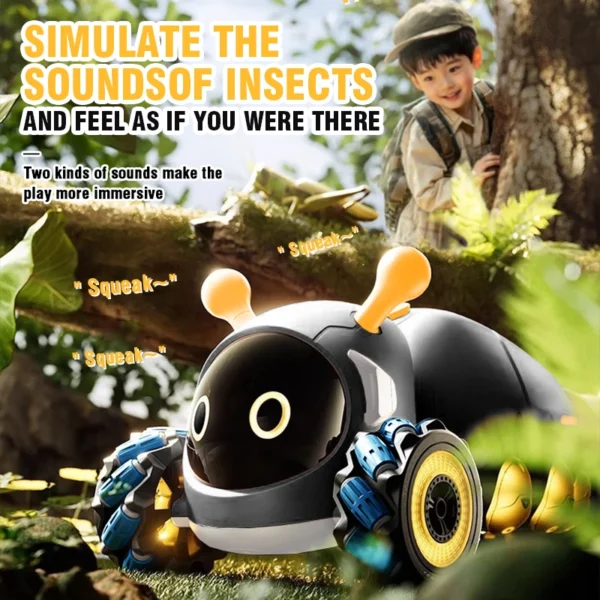 Intelligent Remote Control Insect 4WD RC Stunt Car with Spray Light Radio Controlled Animals Electric Toys for Kids Gifts - Image 5