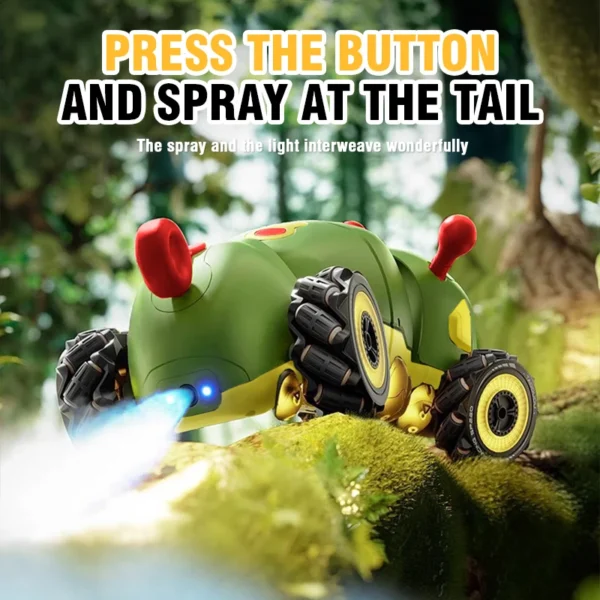 Intelligent Remote Control Insect 4WD RC Stunt Car with Spray Light Radio Controlled Animals Electric Toys for Kids Gifts - Image 2