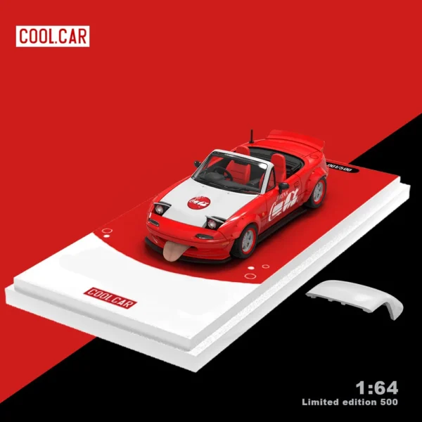 CoolCar /CC 1:64 MX5 Red Painting Simulation Alloy Car Model for Collection&Display&Gift - Image 2