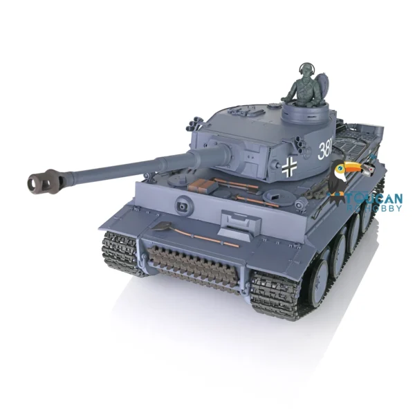 Heng Long 1/16 RTR RC Tank Plastic Ver 7.0 German Tiger I BBs Shoot IR Battle Smoke Effect 3818 RC Model TH17233 SMT8 - Image 5