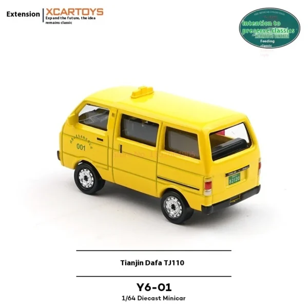 Xcartoys 1:50 Scale Tianjin Daihatsu Tj110 Yellow Diecast Model Car Collectible Vehicle Toy Gift For Play And Collection - Image 4
