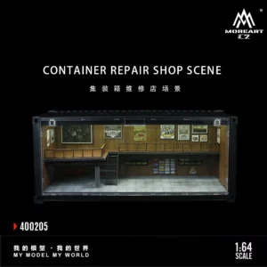 More Art 1:64 Container Repair Shop Lighting Diorama Light Version Diorama for Display&Collection&Gift