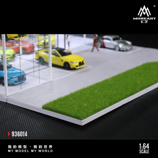 More Art 1:64 Double Layer Lighting Parking Lot Diorama Building & Construction Toys For Display&Collection&Gift - Image 5