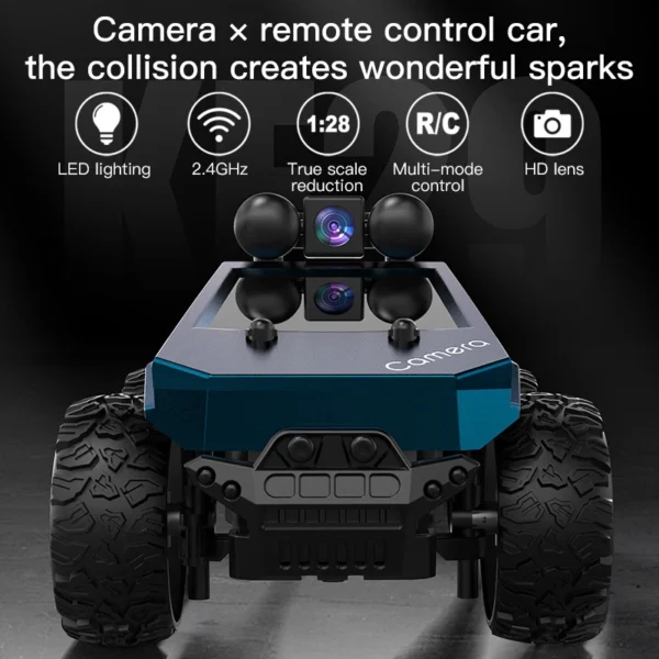 Rc Car with Camera High Speed Climbing Car Wifi Picture 1:28 Remote Control Off Road Vehicle Real Time Transmission Wireless Toy - Image 4