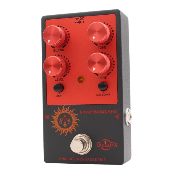 Fanmuzk Lady Rowland Bass Overdrive Pedal Drive Effect for Active/Passive Bass True Bypass - Image 3