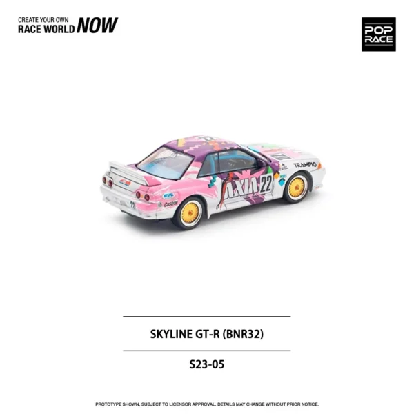 New Stocks Xcartoys Poprace 1：64 Minicar SKYLINE GTR(BNR32) Japan Touring Car Championship Alloy Models Diecast Car - Image 4
