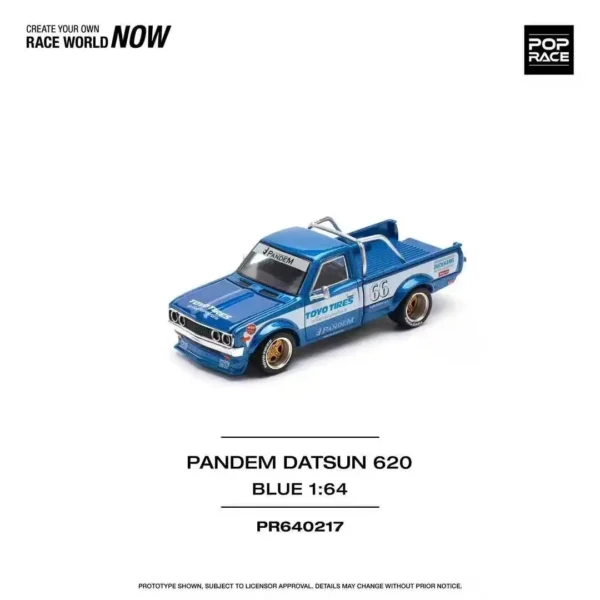 POP Race 1:64 Datsan 620 PANDEM DATSUN Nissan SKYLINE C210 KAIDO RACER Coke Cola Collection Of Static Alloy Car Molds - Image 6