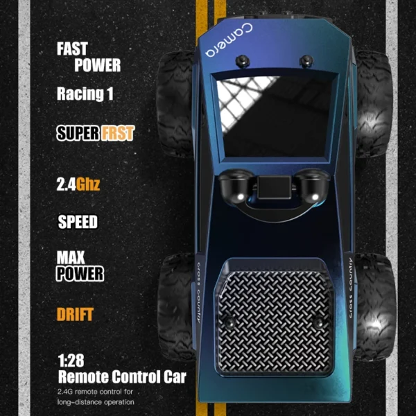 Rc Car with Camera High Speed Climbing Car Wifi Picture 1:28 Remote Control Off Road Vehicle Real Time Transmission Wireless Toy - Image 3