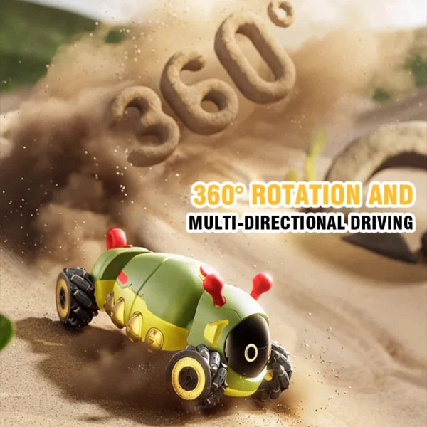 Intelligent Remote Control Insect 4WD RC Stunt Car with Spray Light Radio Controlled Animals Electric Toys for Kids Gifts - Image 3