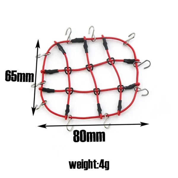 5pcs Storage Bag Roof Bag Handbag Sleeping Bag Luggage Net Shovel Decoration for TRX4M Axial SCX24 1/18 1/24 RC Crawler Car - Image 4