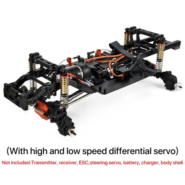 With Tires AUSTARHOBBY RC 313mm 2 Speed Transmission Chassis Frame with Differential Portal Axle for Traxxas TRX 4 1/10 Crawler Car Parts - Image 7