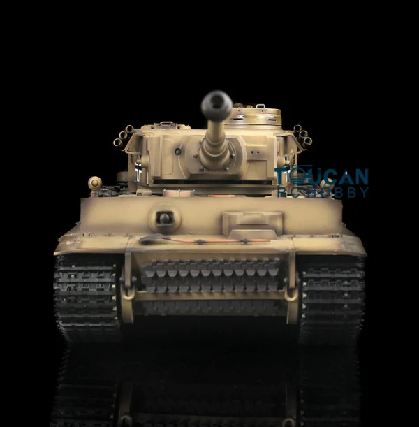 7.0 HENG LONG RC Tank Metal German Tiger I 1/16 3818 Barrel Recoil Remote Control Car RC Toys for Boys Model TH17266 - Image 3