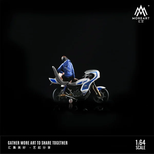 More Art 1:64 Motorcycle Girl Action Figure Set Model For Display & Collection & Gift - Image 6