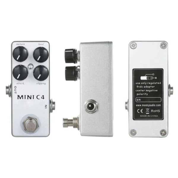 MOSKY Mini C4 Compressor Guitar Effect Pedal Metal Shell Pedal Effects True Bypass Guitar Parts Guitar Accessories - Image 6