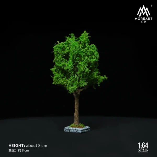 MoreArt 1:64 Simulation Resin Plant Tree Model Micro Scene Decoration Accessories Scene Shooting Props - Image 7