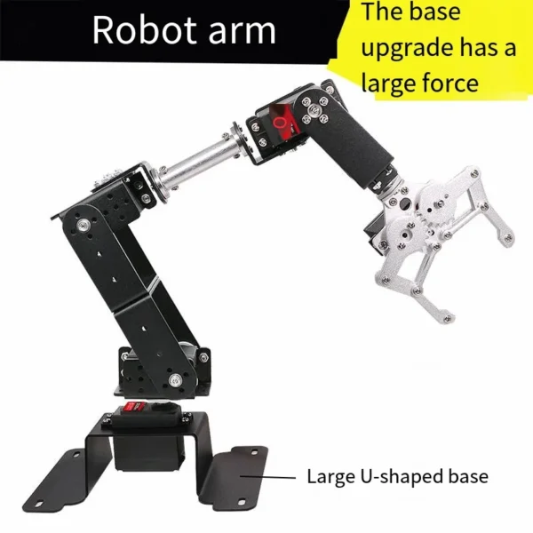 [Arm with MG996R] OEM 6 DOF Robot Manipulator Bracket Metal Frame Alloy Mechanical Arm Clamp Claw For Programmable Robot DIY Kit - Image 4