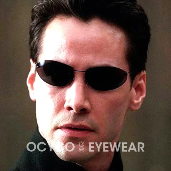Polarized Ultralight Fashion Pilot The Matrix Neo Sunglasses Rimless Men Driving Brand Design Sun Glasses De Sol UV400 - Image 2